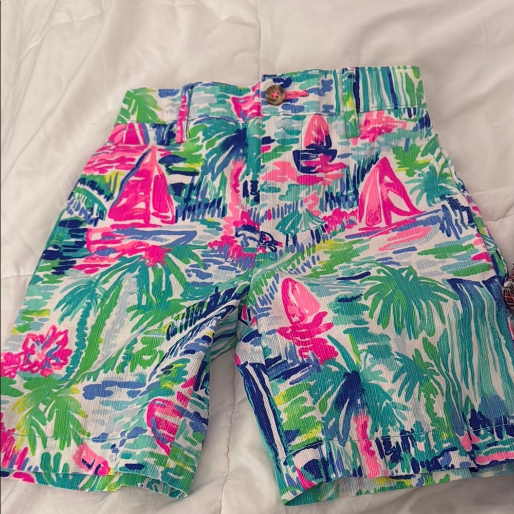 Vibrant Tropical Print Shorts